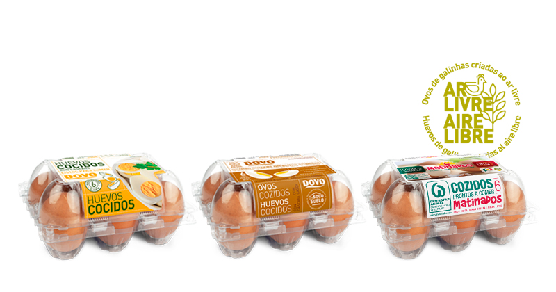 Ovos cozidos com casca