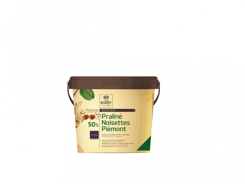Praliné com 50% de avelãs de Piemont