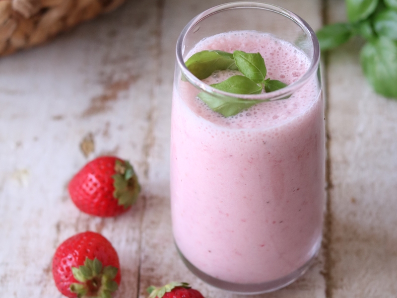 Batido proteico de morango