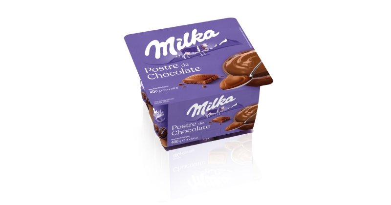 Pudim de chocolate Milka